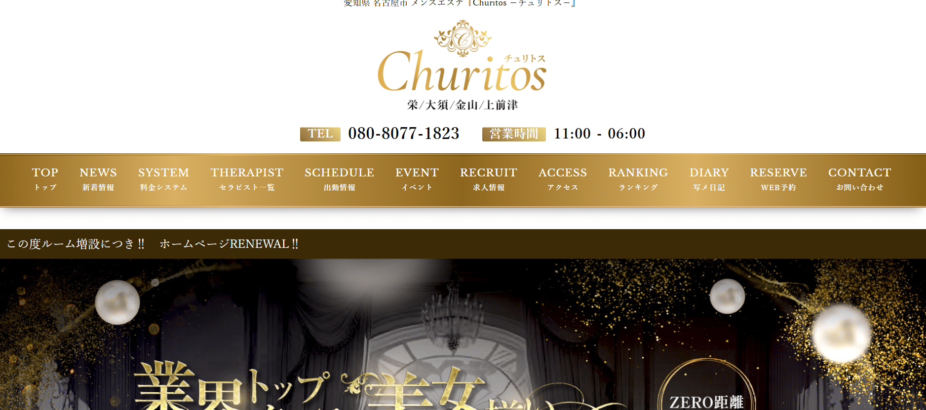 チュリトスChuritosのトップページ画像